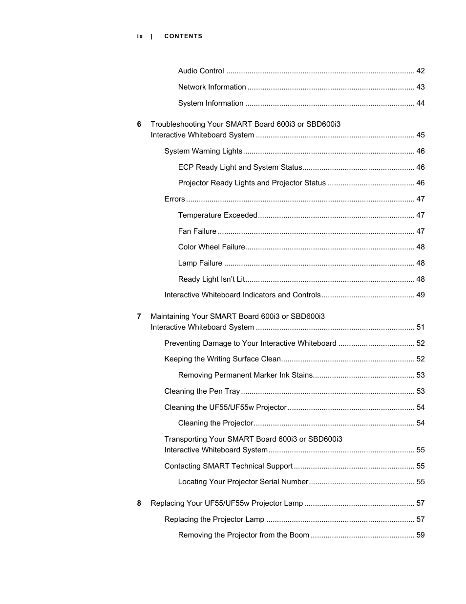 Smart Technologies 600i3 User Manual | Page 11 / 86