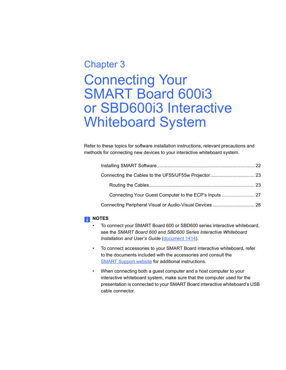 Chapter 3 | Smart Technologies 600i3 User Manual | Page 33 / 86