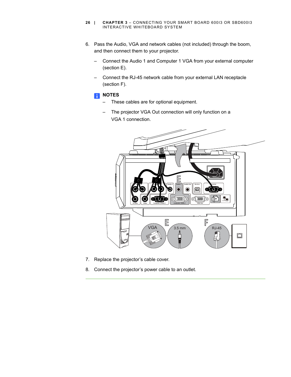 Ef e f | Smart Technologies 600i3 User Manual | Page 38 / 86