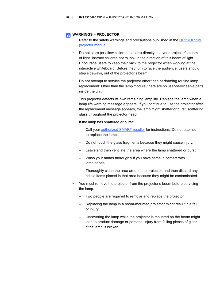 Smart Technologies 600i3 User Manual | Page 5 / 86