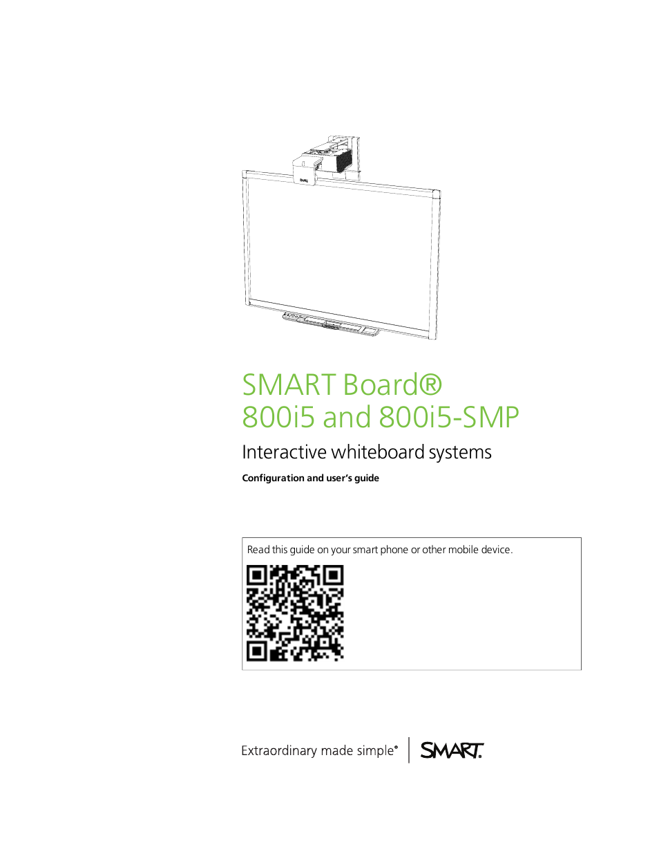 Smart Technologies SMART Board 800i5-SMP User Manual | 106 pages