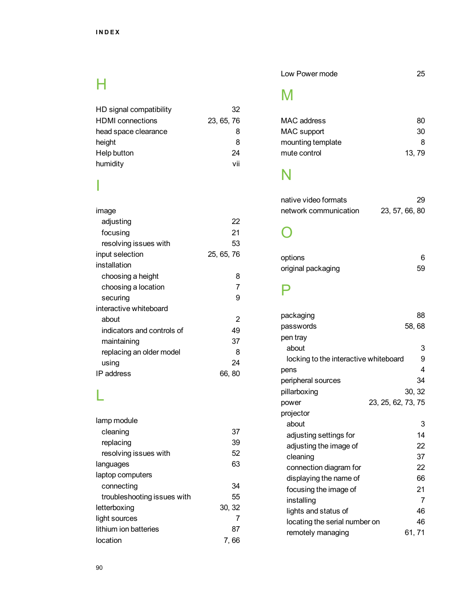 Smart Technologies SMART Board 800i5-SMP User Manual | Page 102 / 106