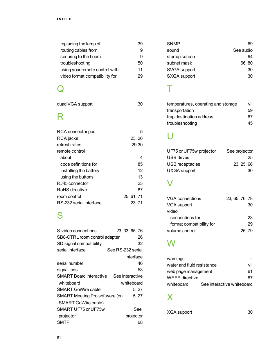 Smart Technologies SMART Board 800i5-SMP User Manual | Page 103 / 106