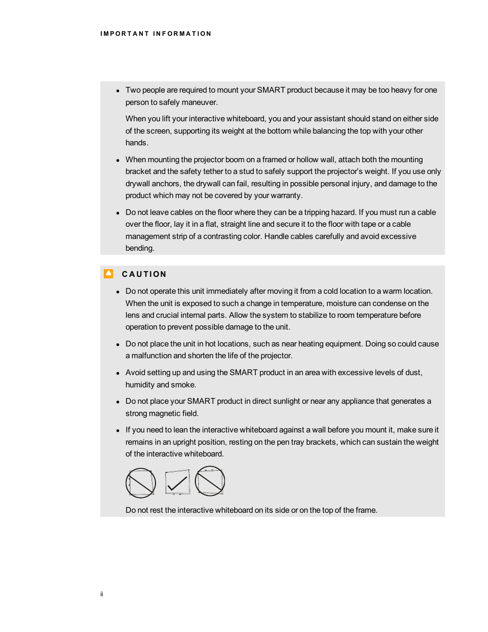 Smart Technologies SMART Board 800i5-SMP User Manual | Page 4 / 106