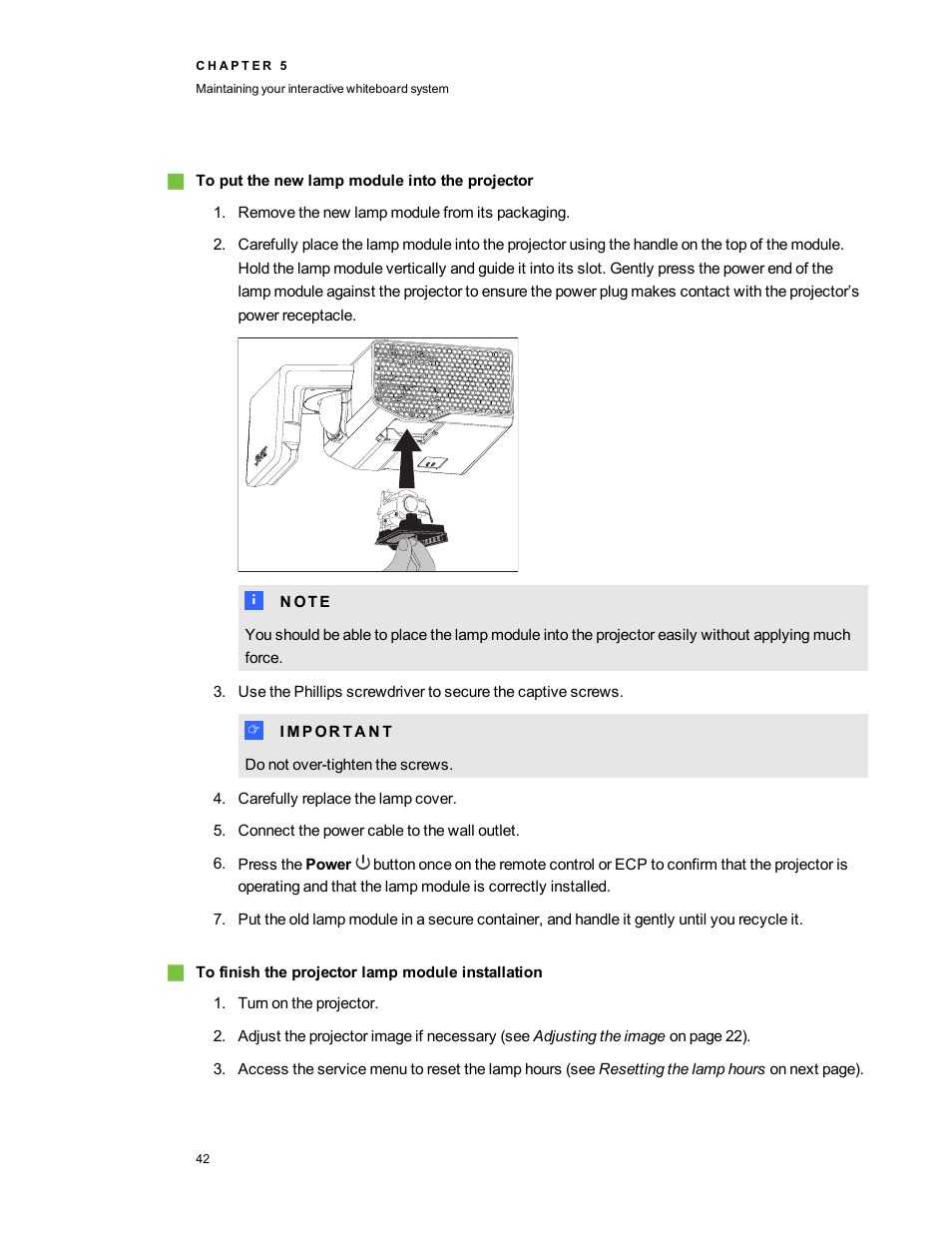 Smart Technologies SMART Board 800i5-SMP User Manual | Page 54 / 106