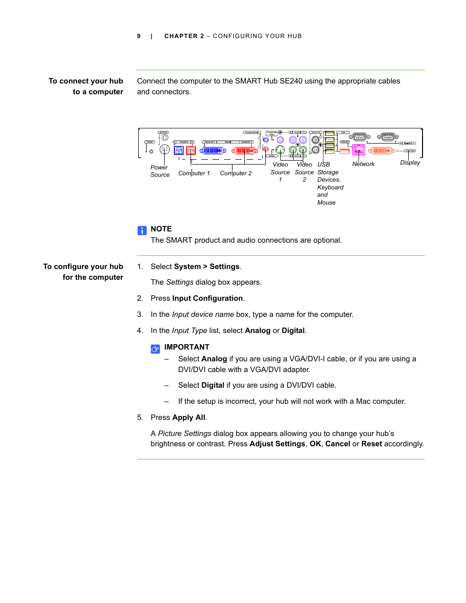 Smart Technologies SMART Hub SE240 User Manual | Page 15 / 58