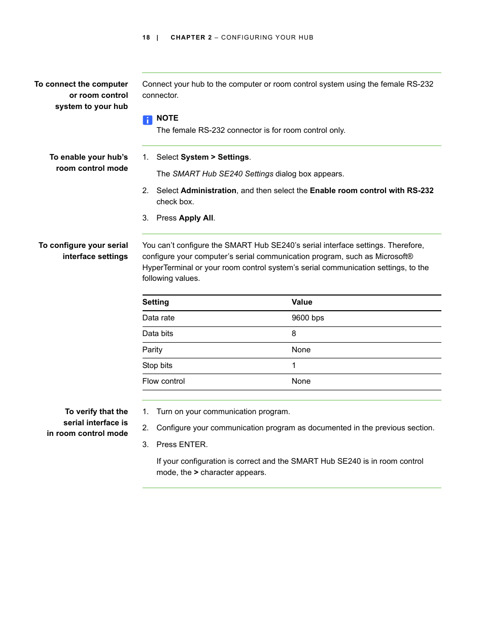 Smart Technologies SMART Hub SE240 User Manual | Page 24 / 58