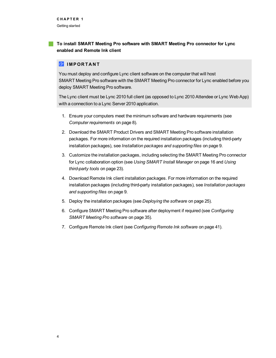 Smart Technologies SMART Meeting Pro 3.1 User Manual | Page 10 / 94