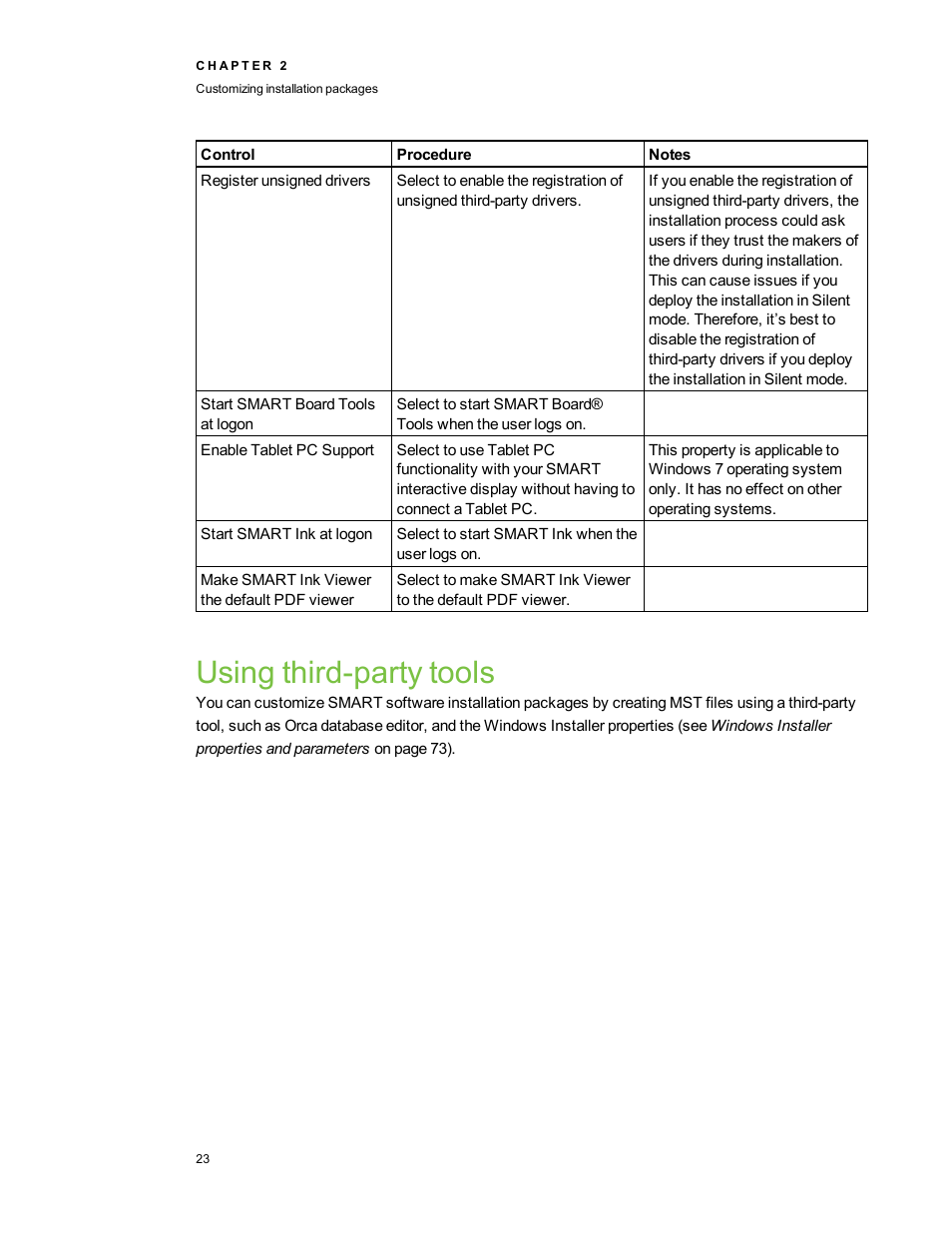 Using third‑party tools, Using third-party tools, Using | Smart Technologies SMART Meeting Pro 3.1 User Manual | Page 29 / 94