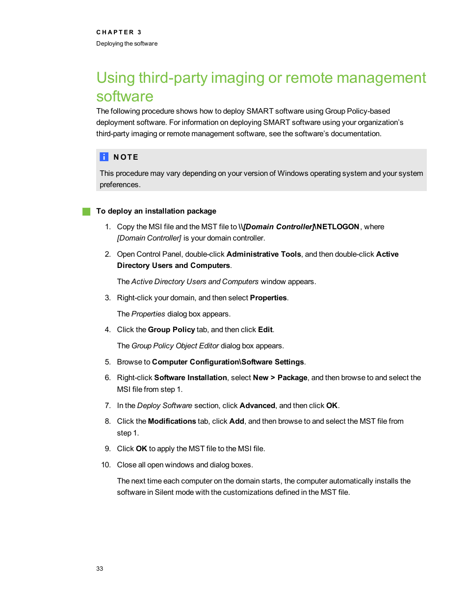 Smart Technologies SMART Meeting Pro 3.1 User Manual | Page 39 / 94