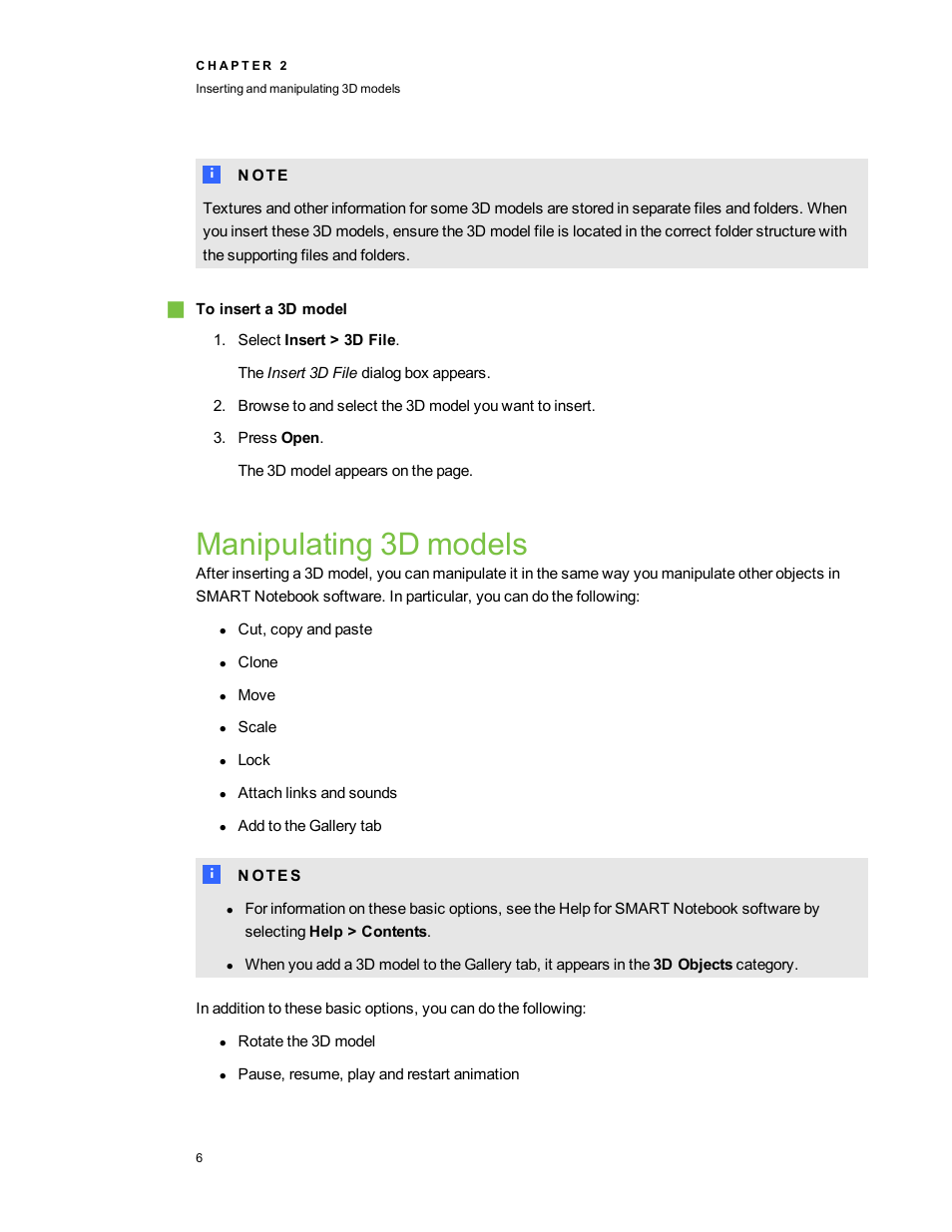 Manipulating 3d models | Smart Technologies Smart Notebook 3D Tools User Manual | Page 10 / 24