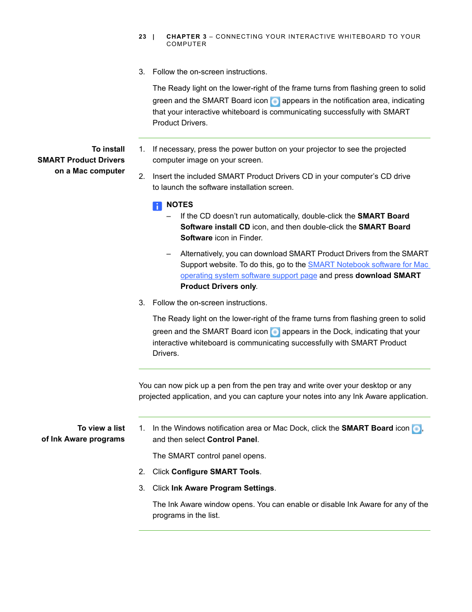 Smart Technologies SMART Board D600 User Manual | Page 31 / 68