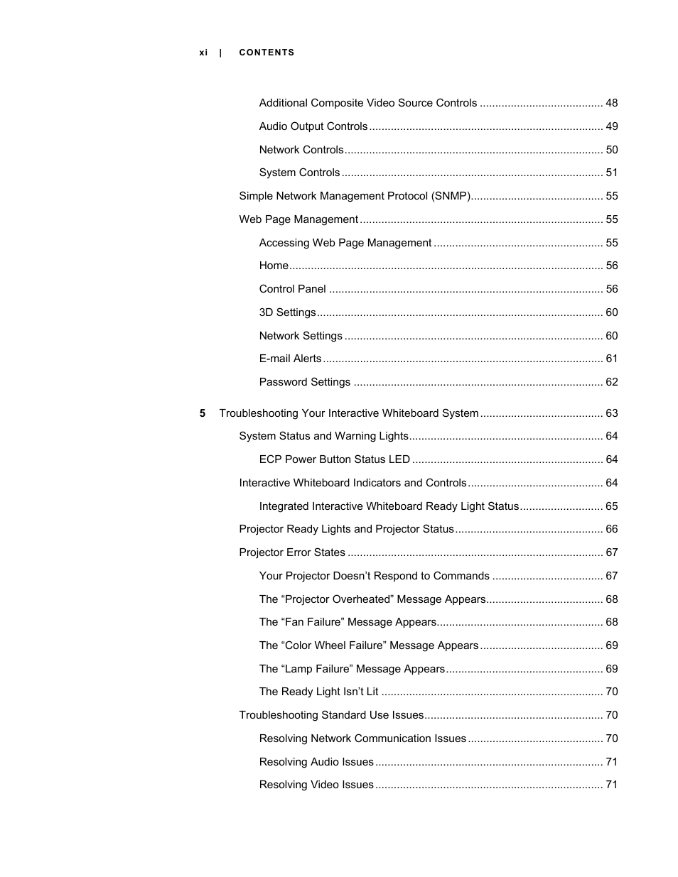 Smart Technologies Smart Board Interactive Whiteboard Systems 600i4 User Manual | Page 13 / 124