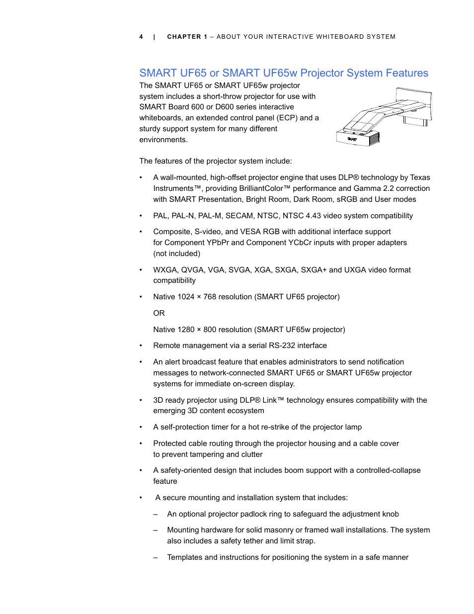 Smart Technologies Smart Board Interactive Whiteboard Systems 600i4 User Manual | Page 20 / 124
