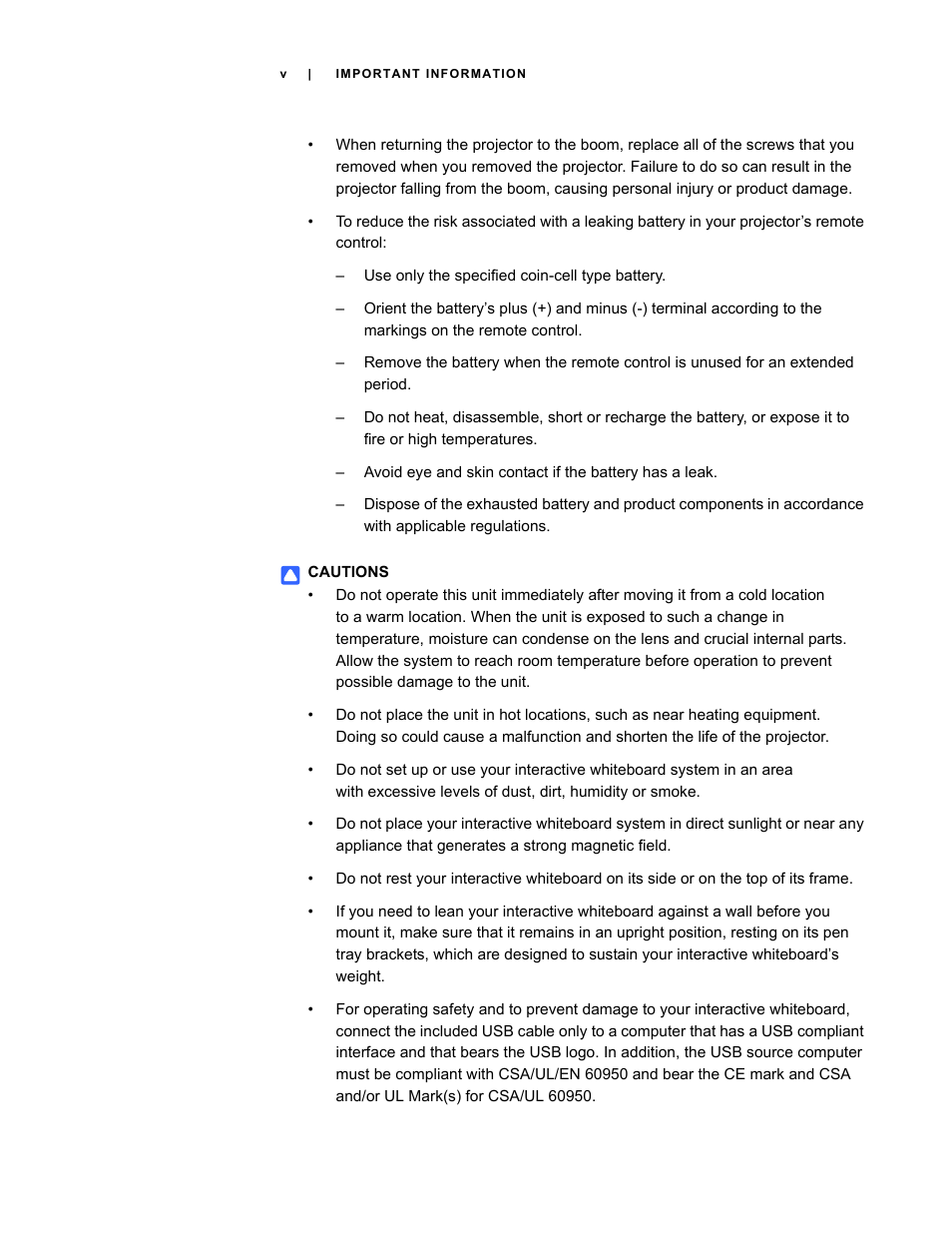 Smart Technologies Smart Board Interactive Whiteboard Systems 600i4 User Manual | Page 7 / 124