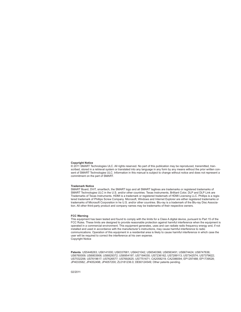 Smart Technologies Interactive Whiteboard System 480i5 User Manual | Page 2 / 87
