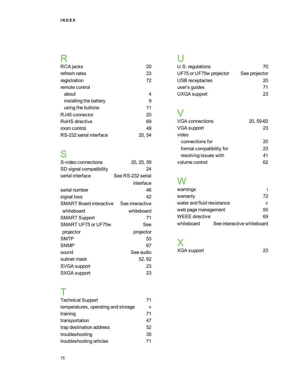 Smart Technologies Interactive Whiteboard System 480i5 User Manual | Page 85 / 87