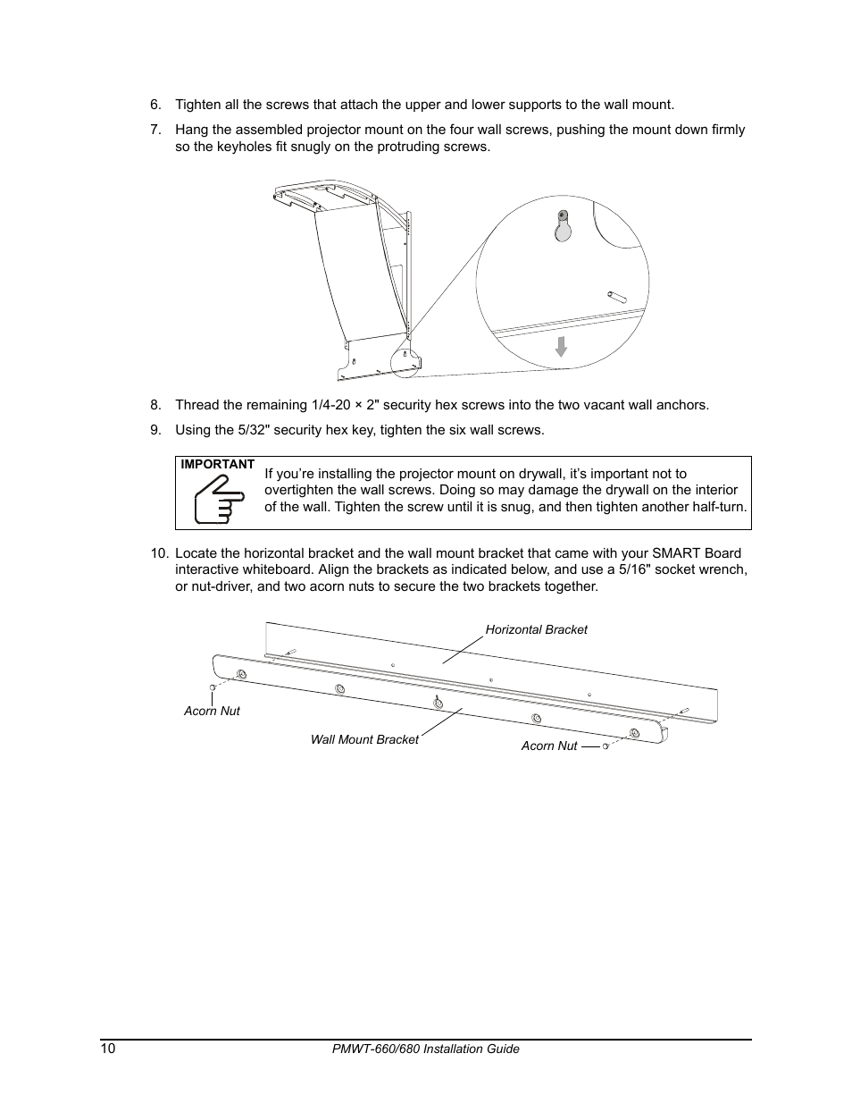 Smart Technologies SMART Board Interafctive Whiteboardd PMWT-660/680 User Manual | Page 12 / 22