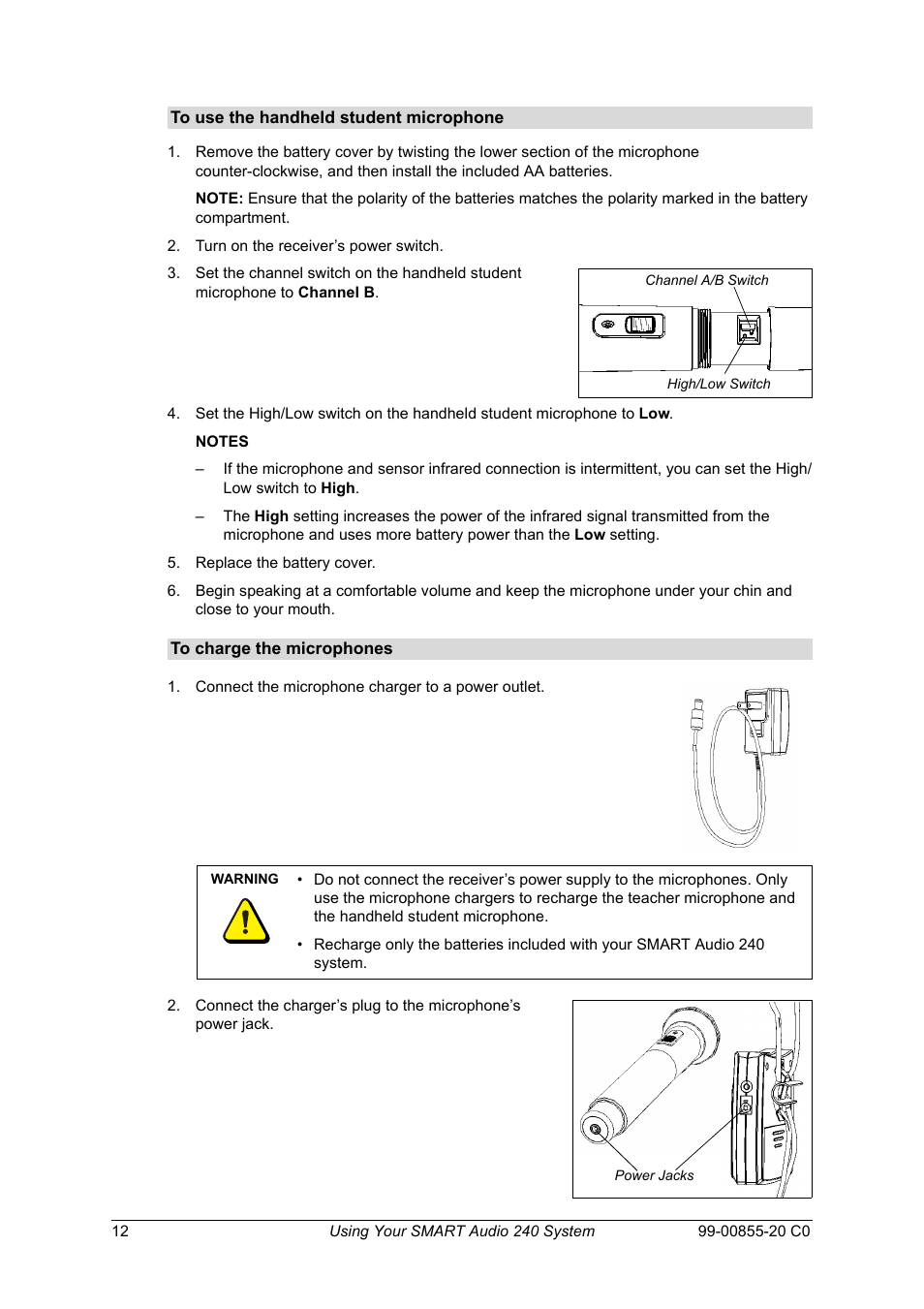 Smart Technologies Smart Audio System 240 User Manual | Page 18 / 30