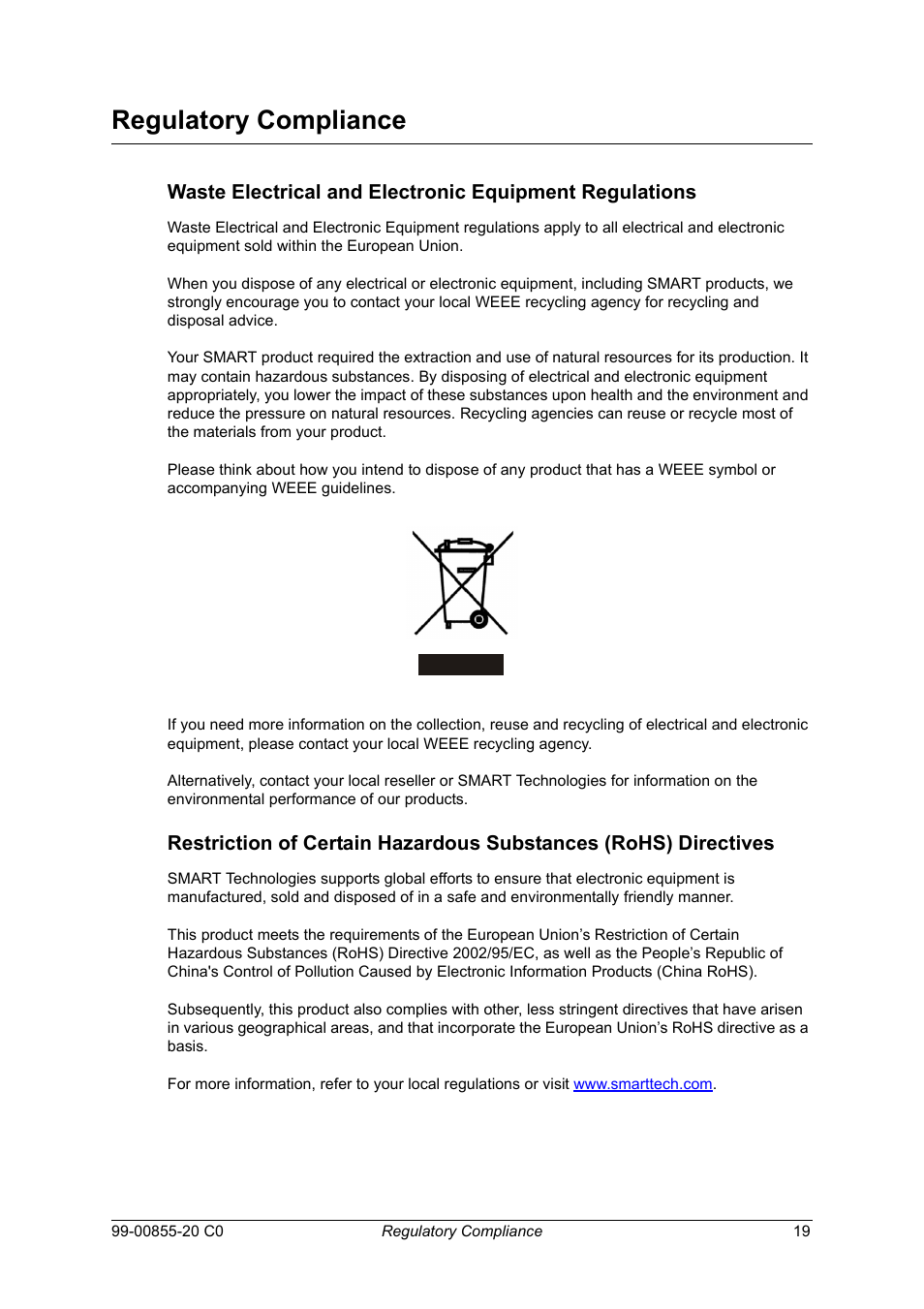 Regulatory compliance | Smart Technologies Smart Audio System 240 User Manual | Page 25 / 30