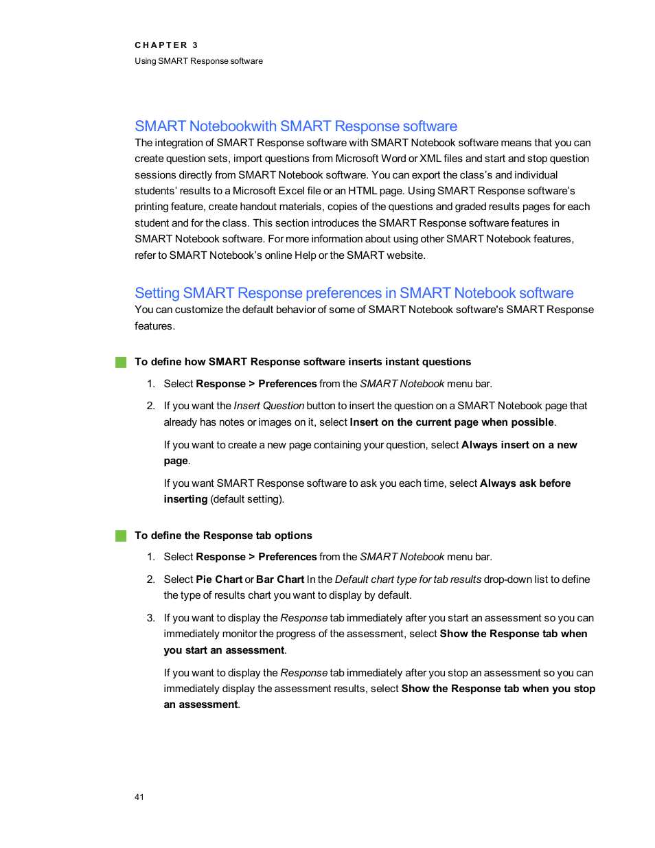 Smart notebookwith smart response software | Smart Technologies 2011 User Manual | Page 47 / 122