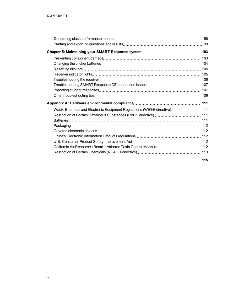 Smart Technologies 2011 User Manual | Page 6 / 122