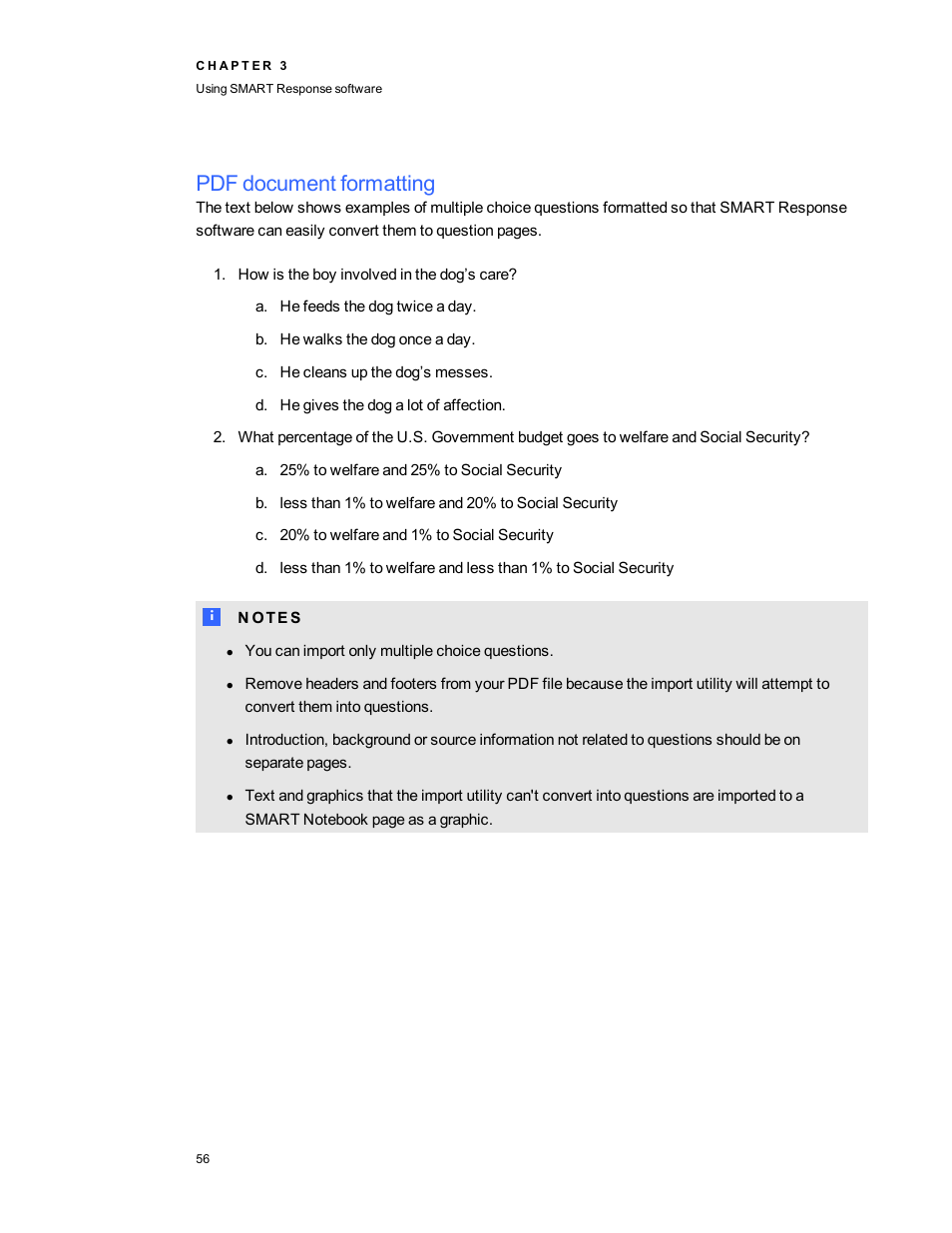 Pdf document formatting | Smart Technologies 2011 User Manual | Page 62 / 122
