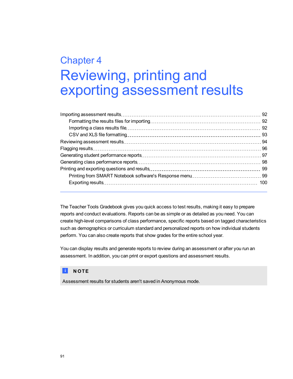 Chapter 4 | Smart Technologies 2011 User Manual | Page 97 / 122