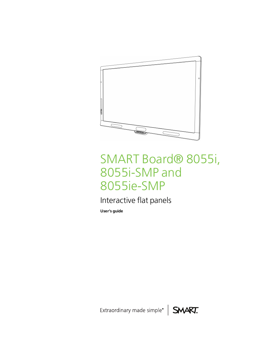 Smart Technologies Smart Board 6055i/8055i SMP/8055ie-SMP User Manual | 96 pages