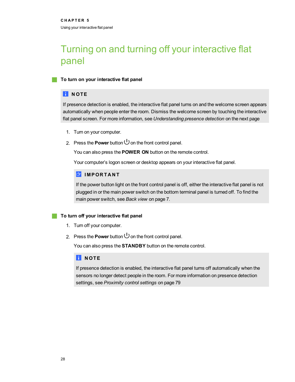 Smart Technologies Smart Board 6055i/8055i SMP/8055ie-SMP User Manual | Page 36 / 96