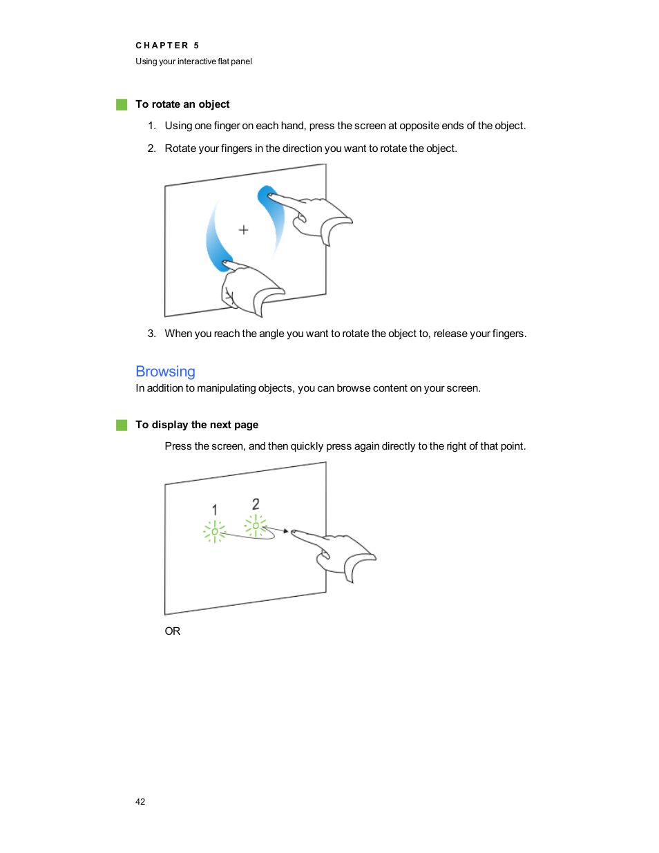 Browsing | Smart Technologies Smart Board 6055i/8055i SMP/8055ie-SMP User Manual | Page 50 / 96