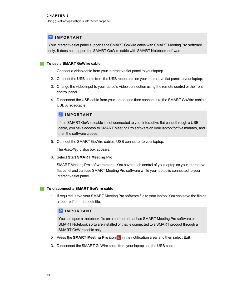 Smart Technologies Smart Board 6055i/8055i SMP/8055ie-SMP User Manual | Page 57 / 96
