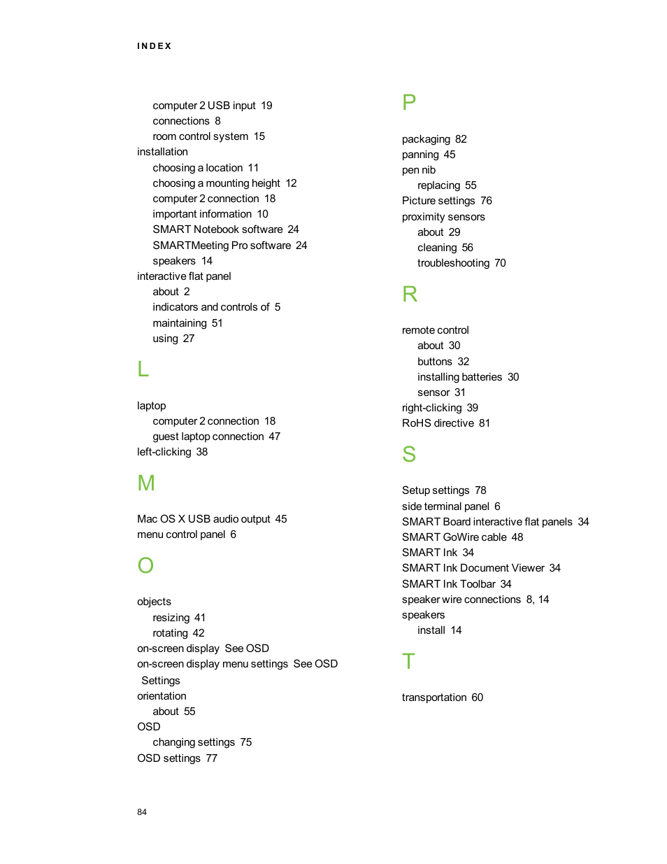 Smart Technologies Smart Board 6055i/8055i SMP/8055ie-SMP User Manual | Page 92 / 96