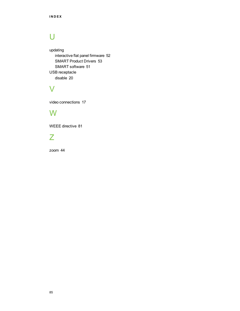 Smart Technologies Smart Board 6055i/8055i SMP/8055ie-SMP User Manual | Page 93 / 96