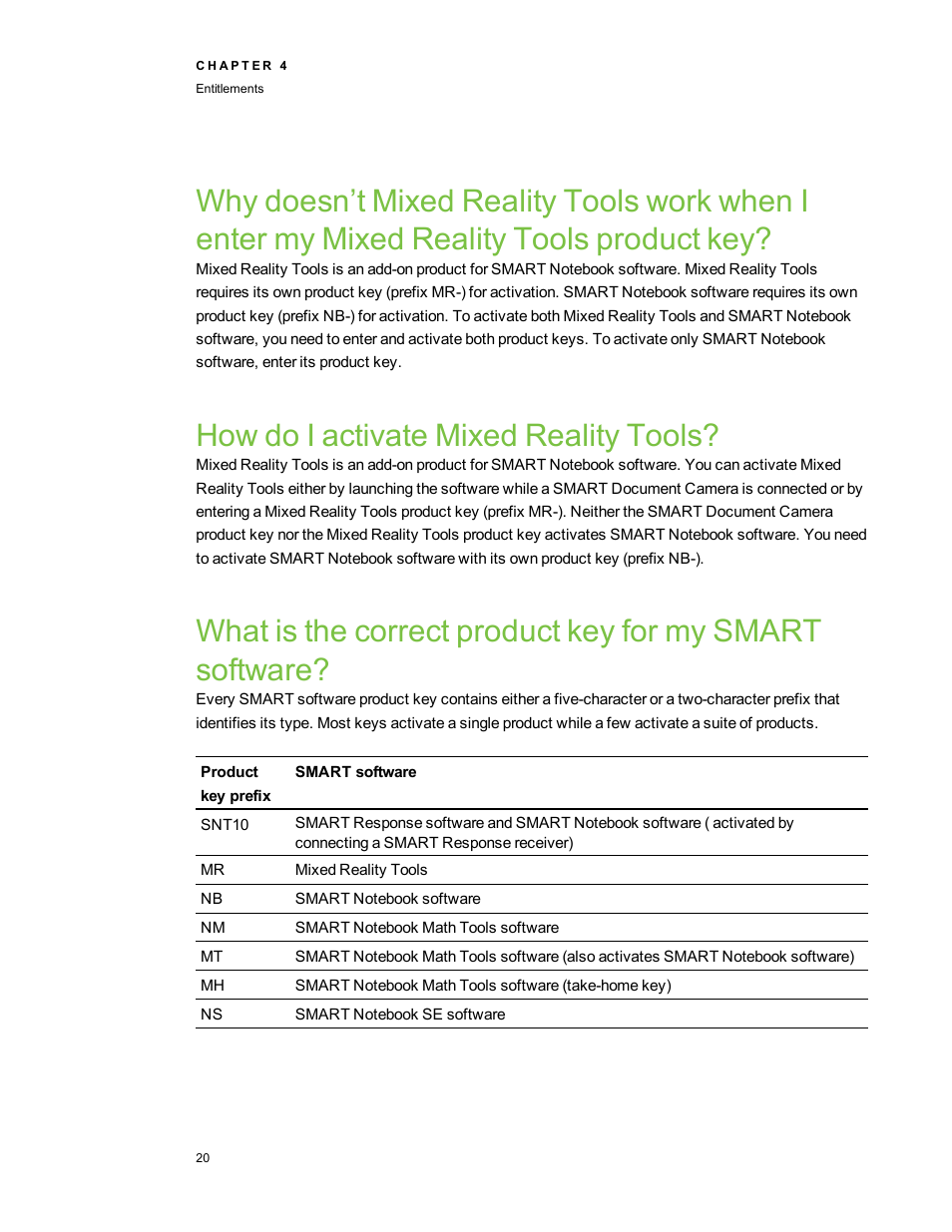 How do i activate mixed reality tools | Smart Technologies Education Software Installer 2011 User Manual | Page 24 / 32