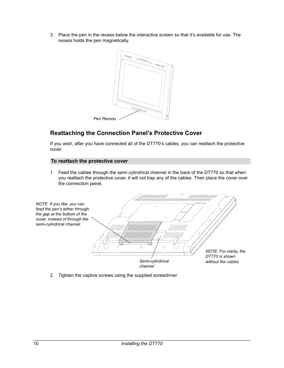 Smart Technologies iNTERACTIVE PEN DISPLAY DT770. User Manual | Page 16 / 43