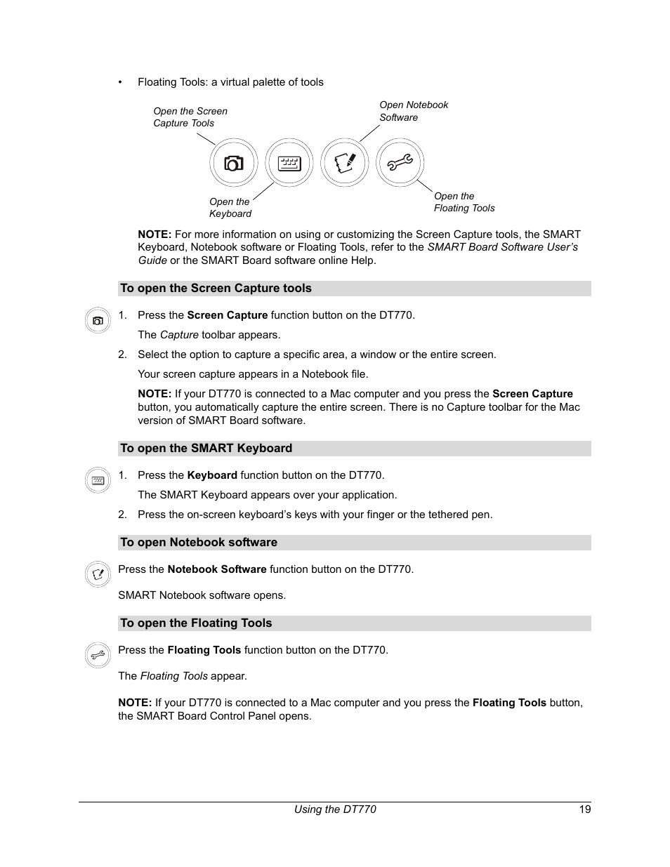 Smart Technologies iNTERACTIVE PEN DISPLAY DT770. User Manual | Page 25 / 43
