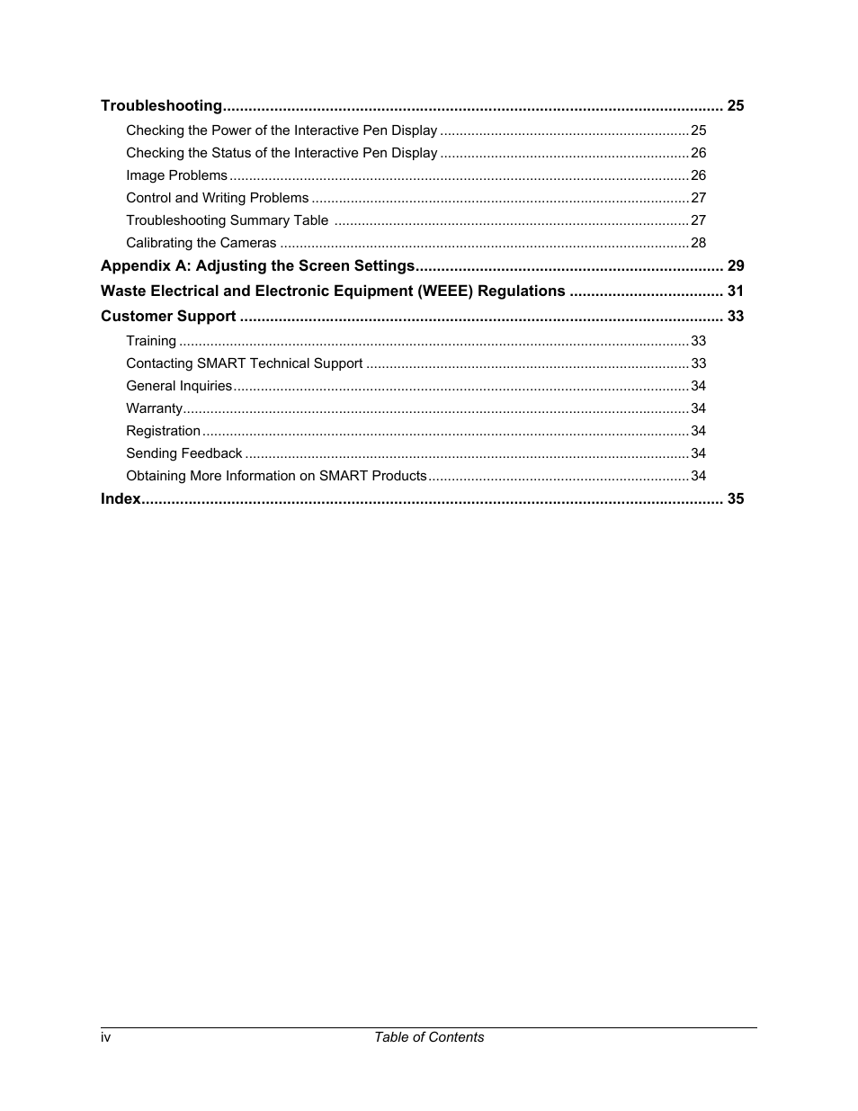 Smart Technologies iNTERACTIVE PEN DISPLAY DT770. User Manual | Page 6 / 43