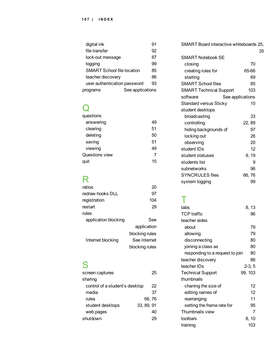 Smart Technologies Smart Sync 2010 User Manual | Page 113 / 116