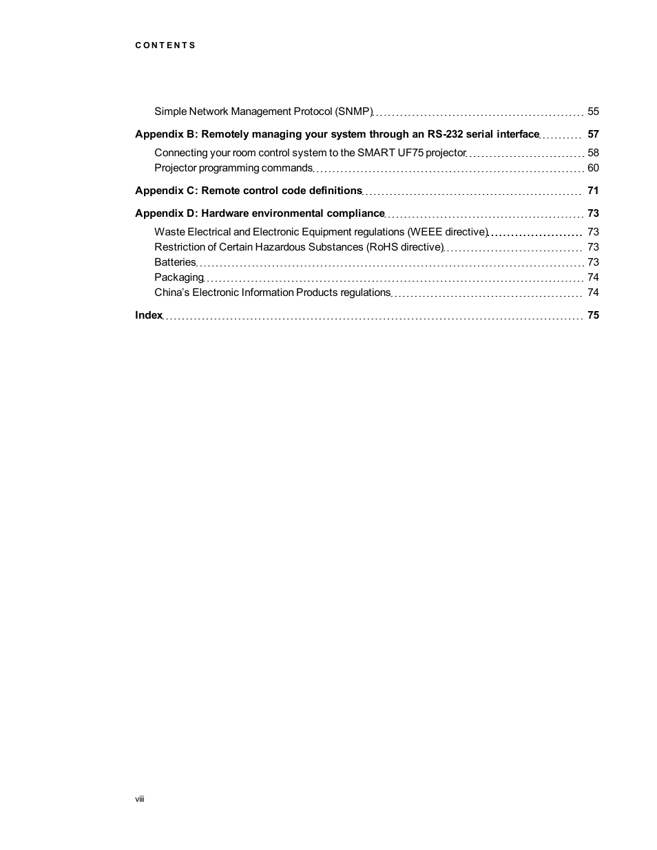 Smart Technologies 480i5 User Manual | Page 10 / 90