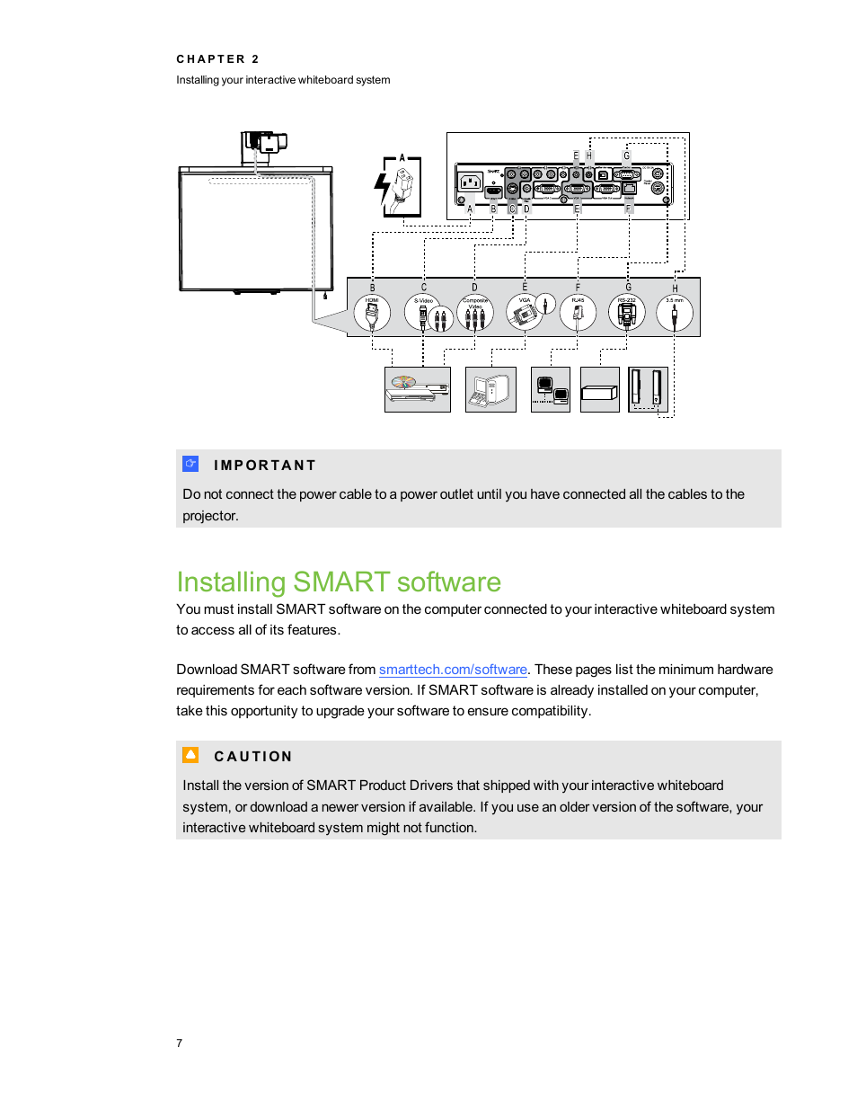 Installing smart software | Smart Technologies 480i5 User Manual | Page 17 / 90