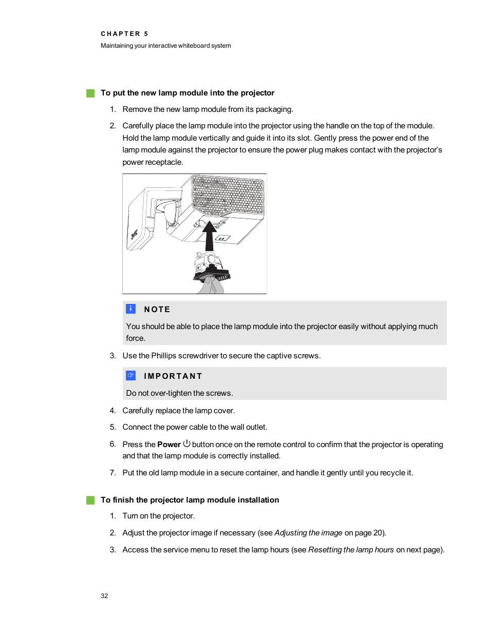 Smart Technologies 480i5 User Manual | Page 42 / 90