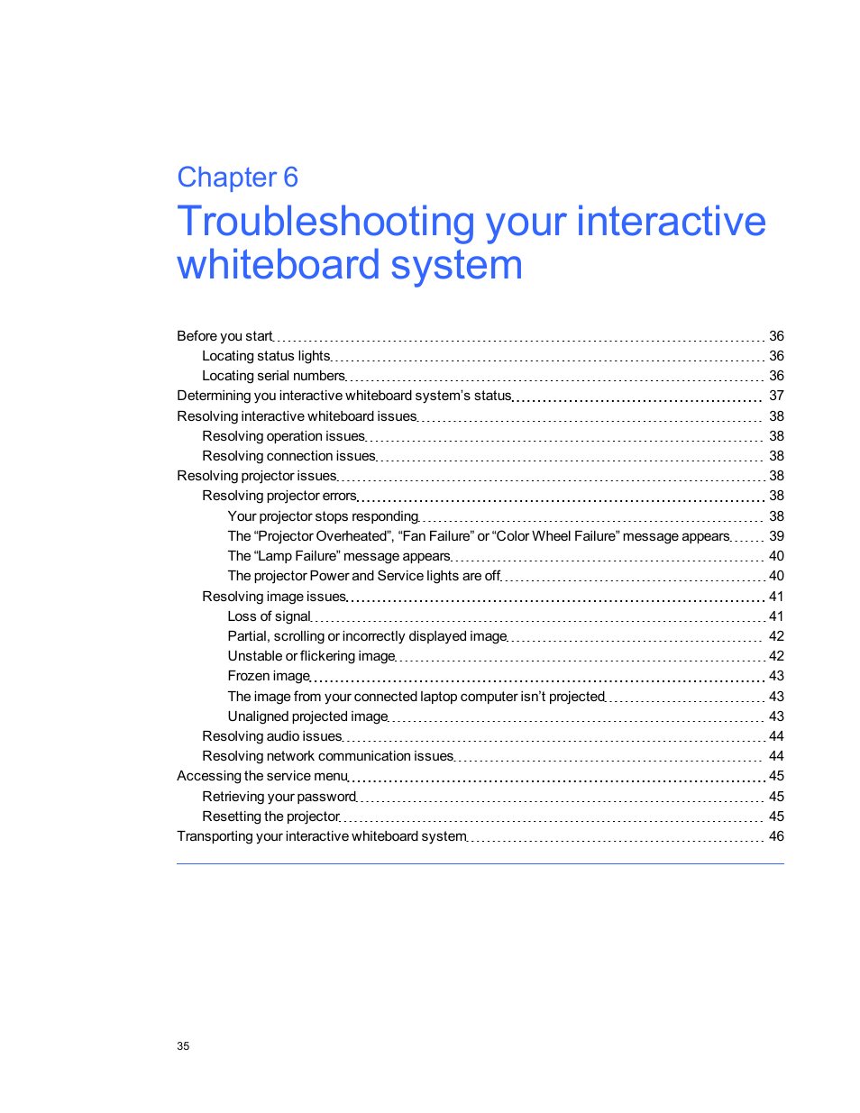 Chapter 6 | Smart Technologies 480i5 User Manual | Page 45 / 90