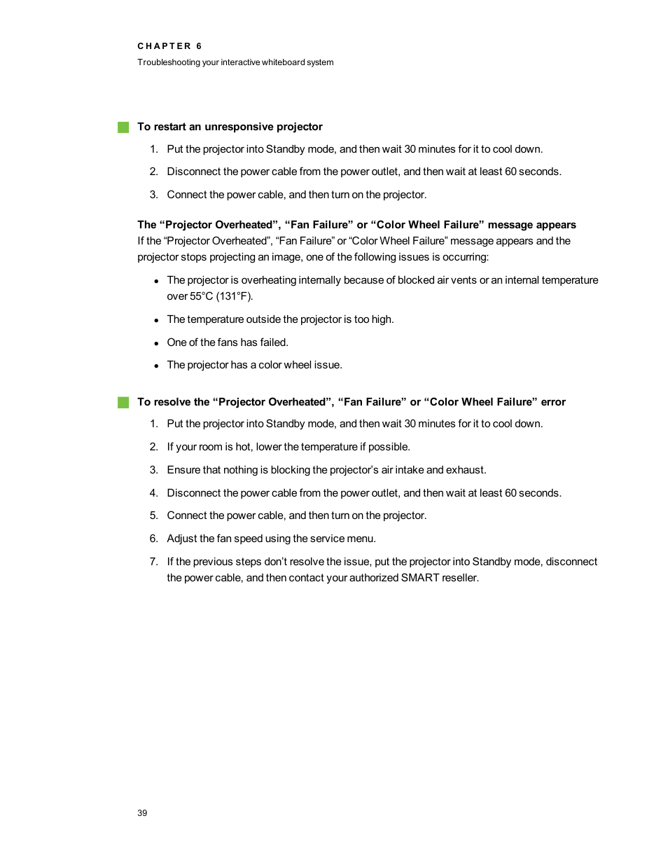 Smart Technologies 480i5 User Manual | Page 49 / 90