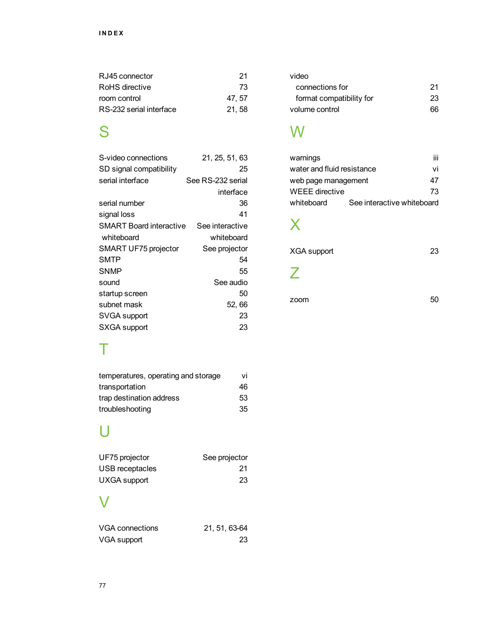 Smart Technologies 480i5 User Manual | Page 87 / 90