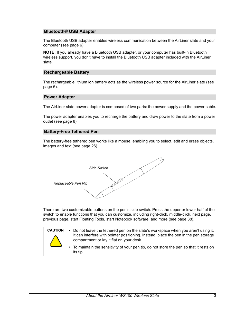 Smart Technologies AIRLINER WIRELESS SLATE WS100 User Manual | Page 11 / 84