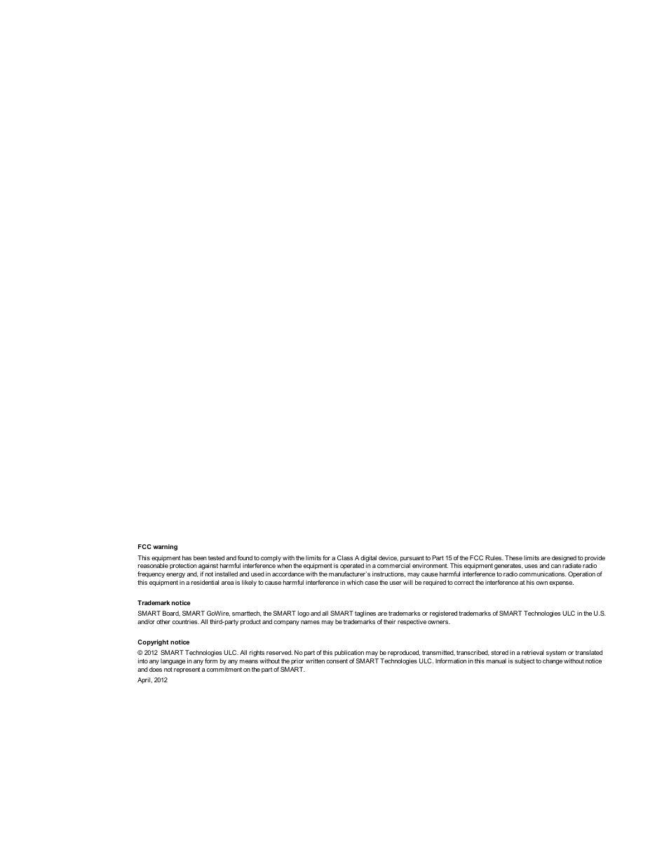 Smart Technologies Smart Board 800 Series User Manual | Page 2 / 30