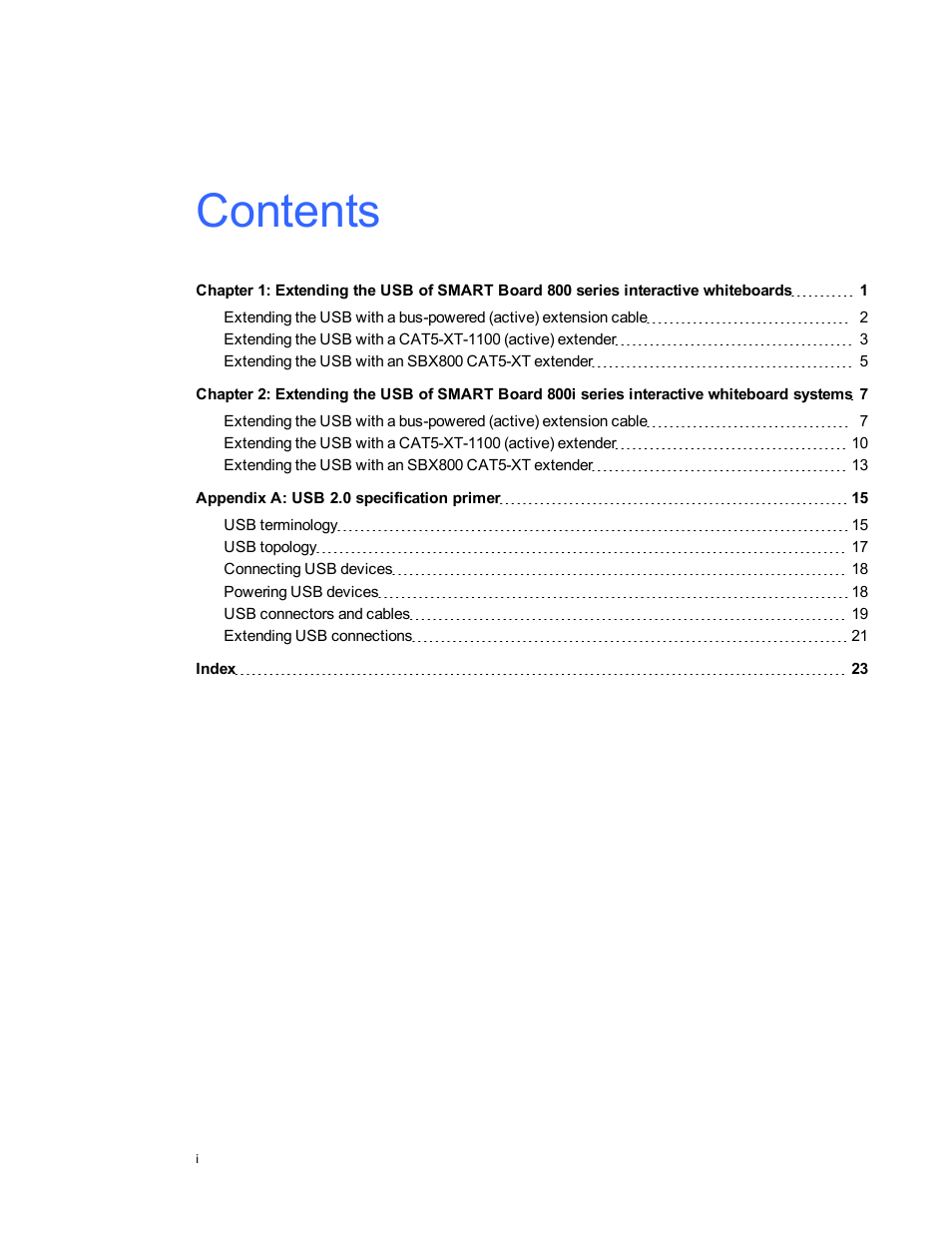 Smart Technologies Smart Board 800 Series User Manual | Page 3 / 30