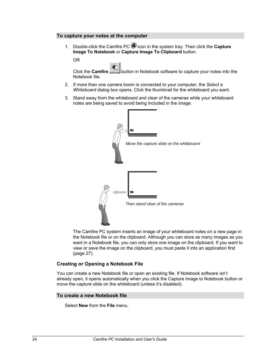 Creating or opening a notebook file | Smart Technologies PC User Manual | Page 30 / 37