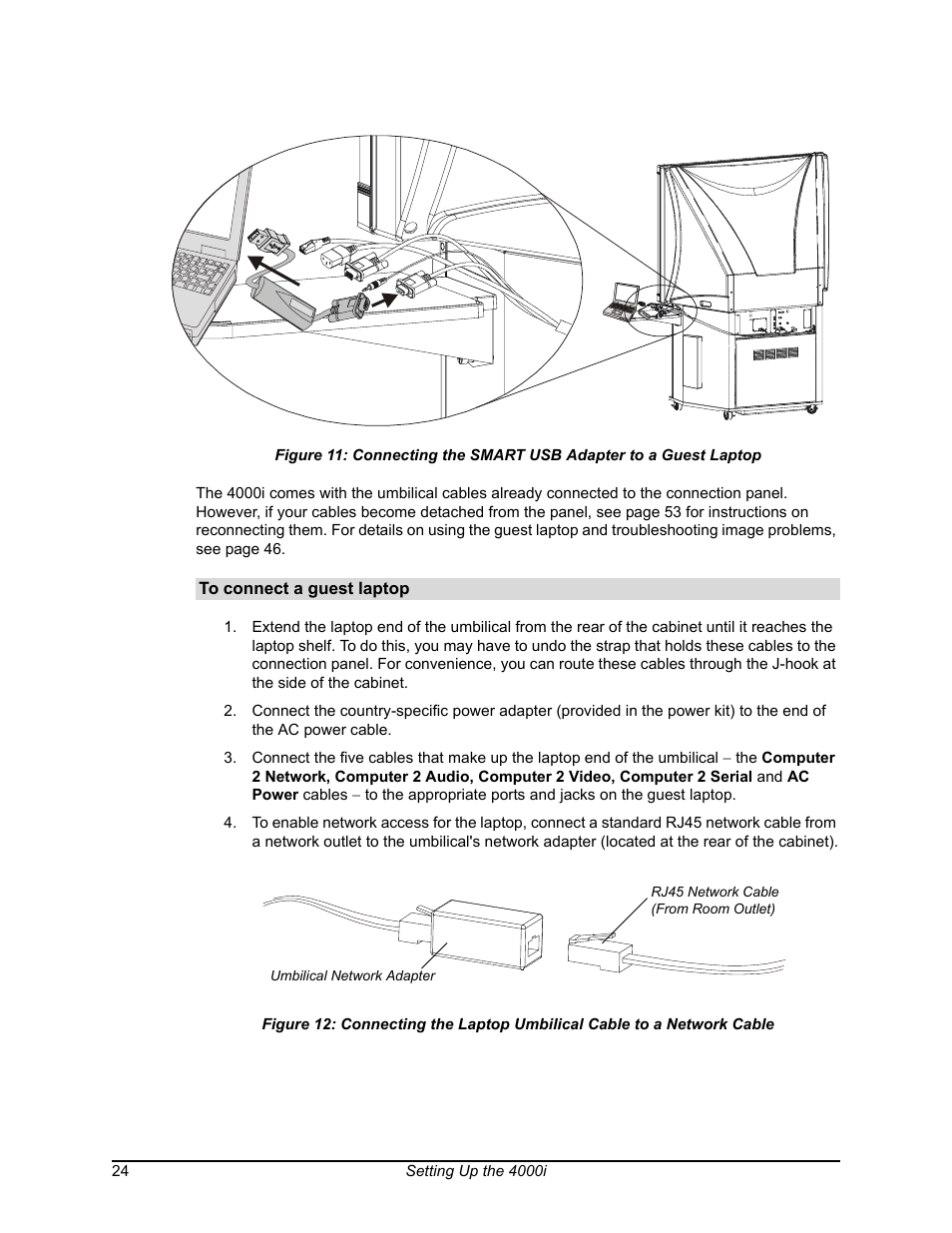 Connecting the smart usb adapter to a guest laptop | Smart Technologies SMART BOARD 4000I User Manual | Page 34 / 94